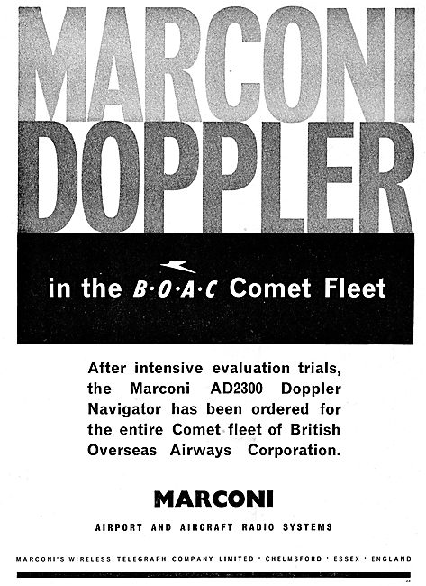 Marconi AD2300 Doppler Navigator For BOAC's Comets               