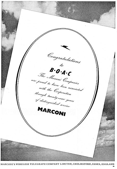 Marconi Celebrates 21 Years Of Service To BOAC                   