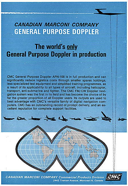 Canadian Marconi General Purpose Doppler APN-168                 