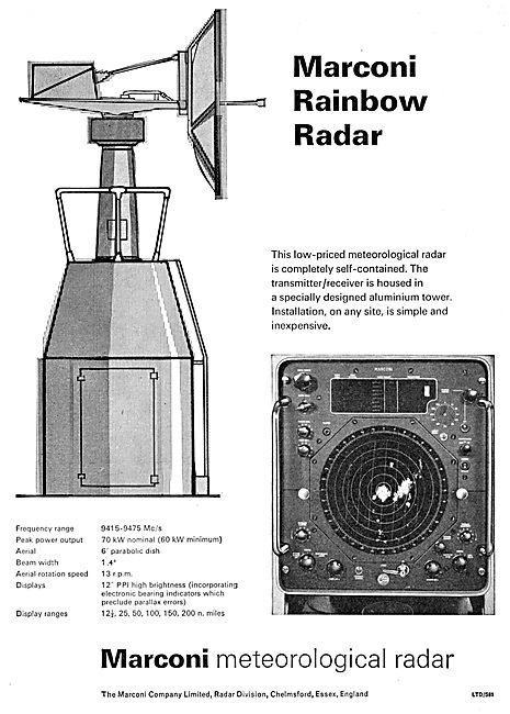 Marconi Rainbow ATC Met Radar                                    
