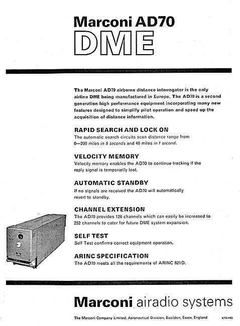 Marconi AD70 DME                                                 