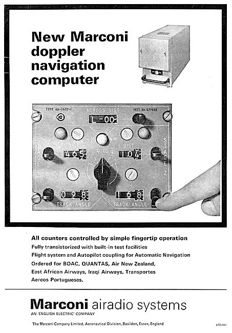 Marconi Doppler Navigation Computer                              