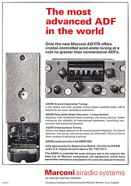 Marconi AD370 Airborne ADF                                       