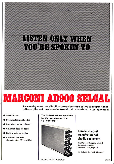 Marconi AD900 SELCAL                                             