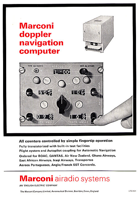 Marconi Doppler Navigation Computer                              