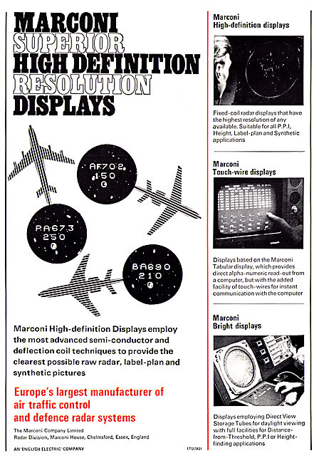 Marconi High Definition ATC Displays                             