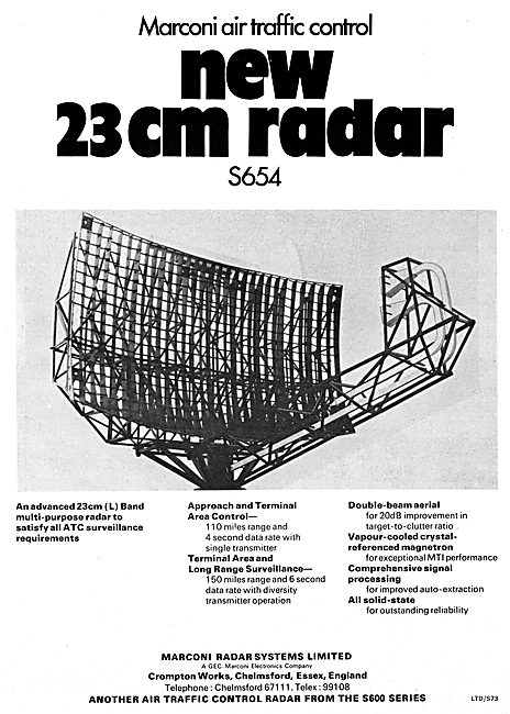 Marconi S654 23cm ATC Radar                                      
