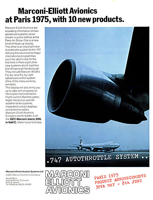 Marconi-Elliott 747 Autothrottle System                          