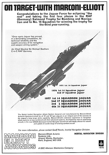 Marconi-Elliott Digital Inertial Navigation Attack System        