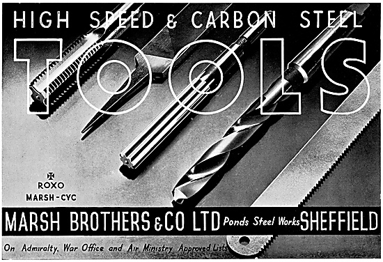 Marsh Brothers High Speed & Carbon Machine Tools                 