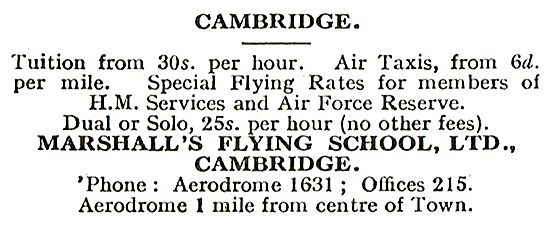Marshalls Flying School - Cambridge Airport                      