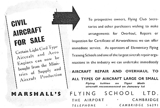 Marshalls Flying School  - Marshalls Aeronautical Engineering    
