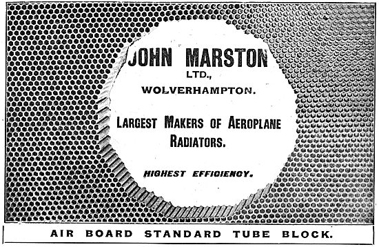 John Marston Ltd - Aircraft Radiators                            