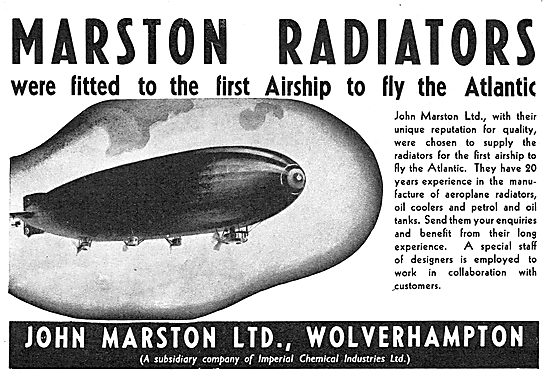 John Marston Ltd - Aircraft Radiators                            