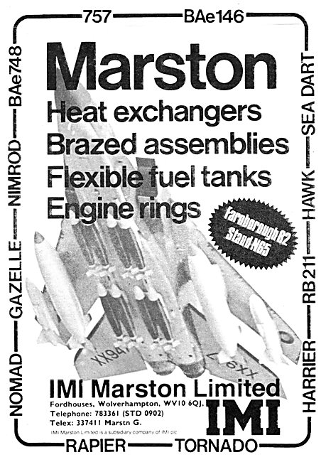 IMI Marston Heat Exchangers, Flexible Fuel Tanks & Assemblies    