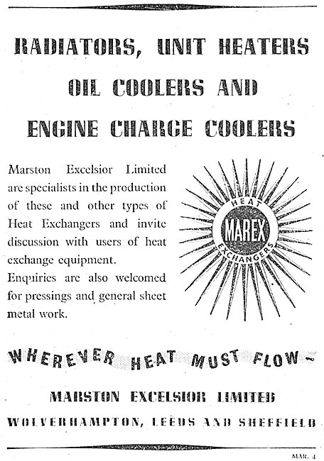 Marston Excelsior Flexible Fuel Tanks & Heat Exchangers          