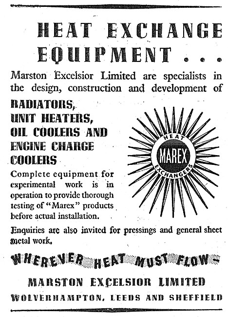 Marston Excelsior Flexible Fuel Tanks & Heat Exchangers          