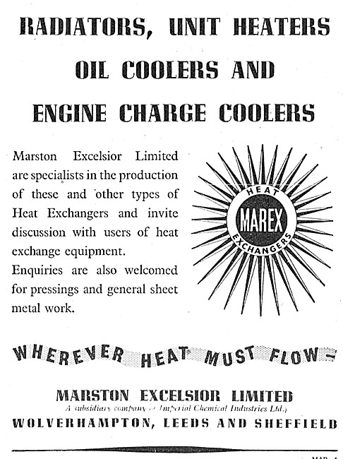 Marston Excelsior Radiators, Oil Coolers & Heat Exchange Products