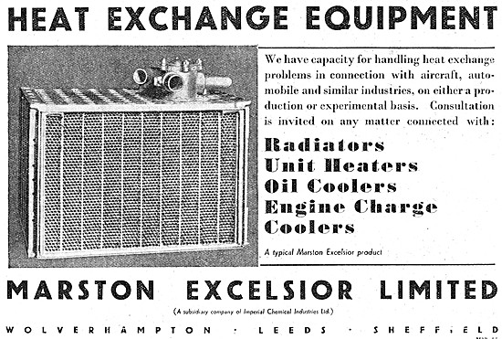 Marston Excelsior Radiators, Oil Coolers & Heat Exchange Products