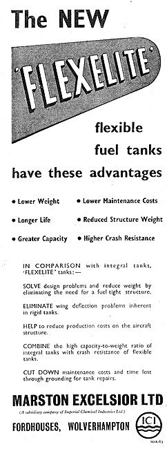 Marston Excelsior Flexelite Flexible Fuel Tanks                  