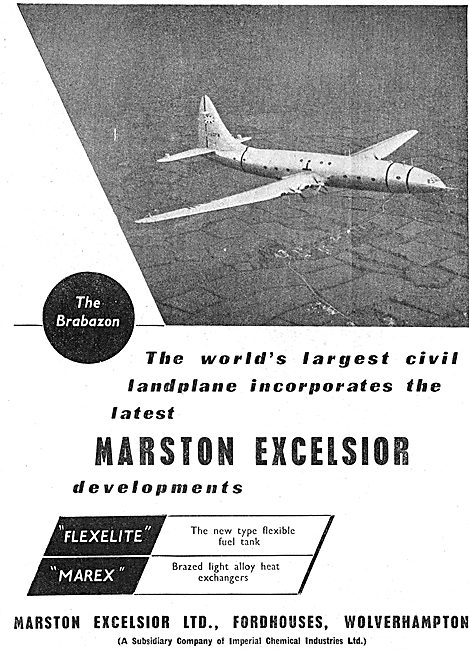 Marston Excelsior  FLEXELITE  Fuel Tanks & MAREX Heat Exchangers 