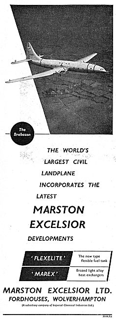 Marston Excelsior  FLEXELITE  Fuel Tanks & MAREX Heat Exchangers 