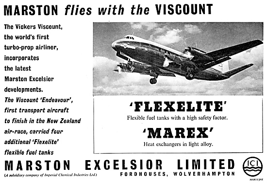 Marston Excelsior Fuel Tanks, Heat Exchangers & Radomes 1953     