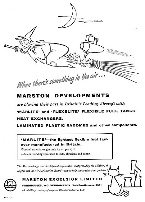 Marston Excelsior Heat Exchangers, Fuel Tanks & Laminated Plastic