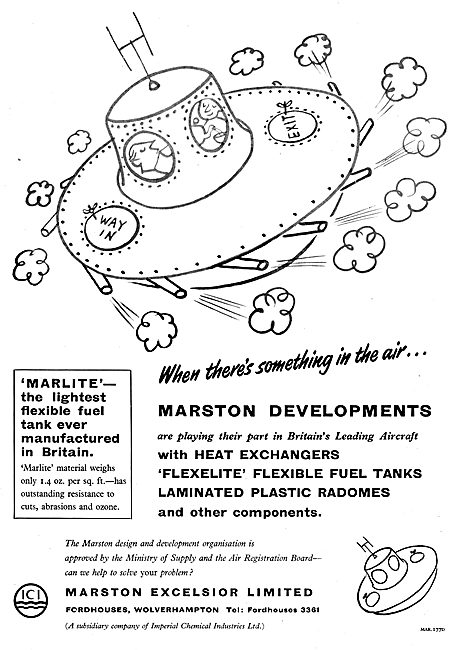 Marston Excelsior Heat Exchangers, Fuel Tanks & Laminated Plastis