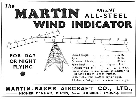 The Martin Wind Indicator For Day Or Night Flying                