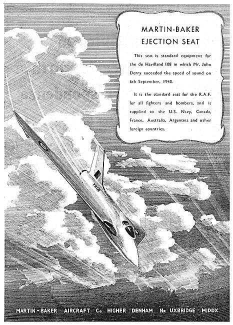 Martin-Baker Ejection Seats - DH.108                             