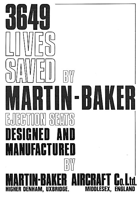 Martin Baker Ejection Seats                                      