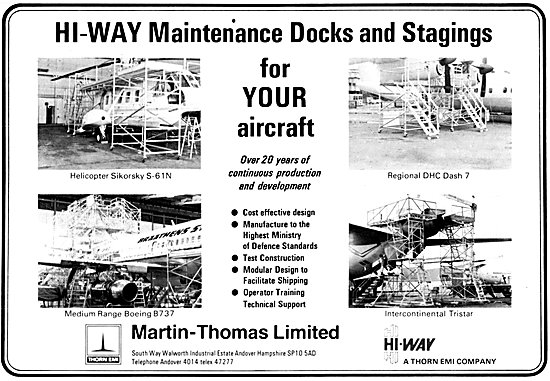 Martin Thomas Hi-Way Aircraft Servicing Platforms. Staging       