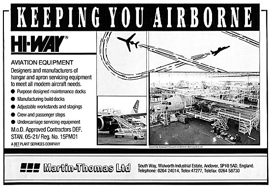 Martin Thomas Hi-Way Aircraft Servicing Platforms. Staging       