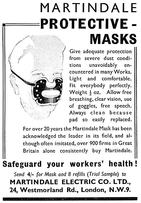 Martindale Electric Protective Masks For Personnel               