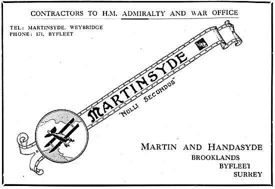 Martinsyde Aeroplanes - Nulli Secundus                           