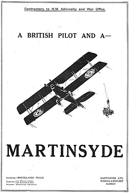 A British Pilot And A Martinsyde                                 