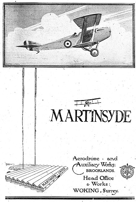 Martinsyde - Aerodrome & Works Brooklands                        