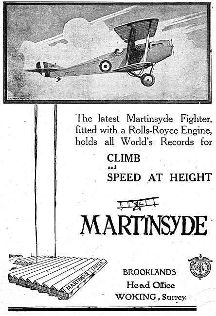 Martinsyde Fighter 1918                                          