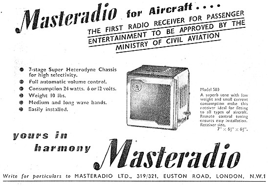 Masteradio Inflight Radio For Passenger Entertainment            