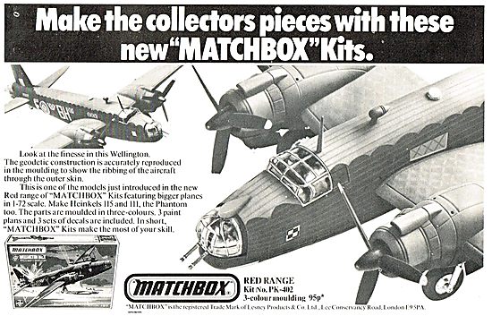 Matchbox 1/72 Scale Vickers Wellington                           