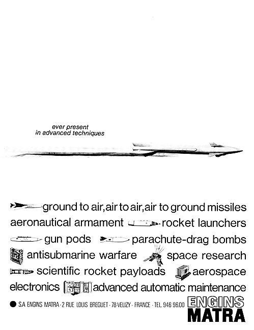 Matra Aircraft Armaments & Missiles                              