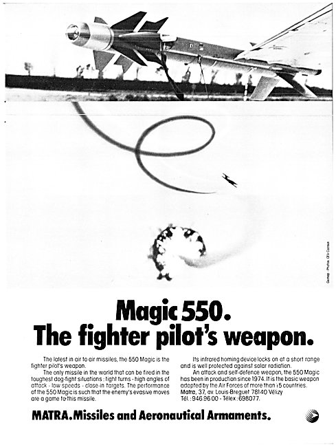 Matra Magic 550 Missile                                          