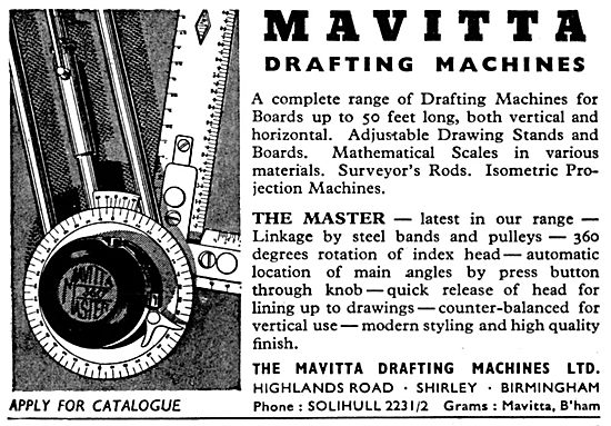 Mavitta Drafting Machines - The Master                           