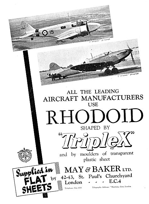 May & Baker Rhodoid Acetate Tranparencies                        