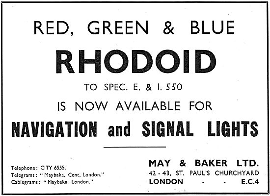 May & Baker Rhodoid Acetate Tranparencies                        