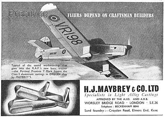 H.J.Maybrey Light  Alloy Castings                                