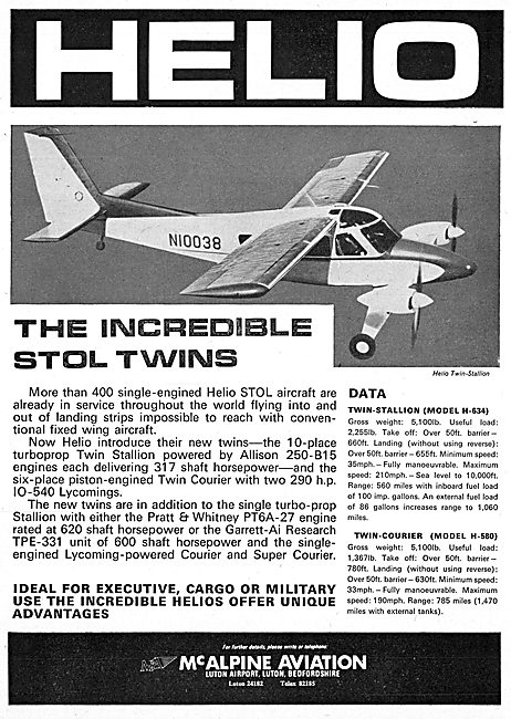 McAlpine Aviation - Helio Courier  - Twin Stallion H-364         