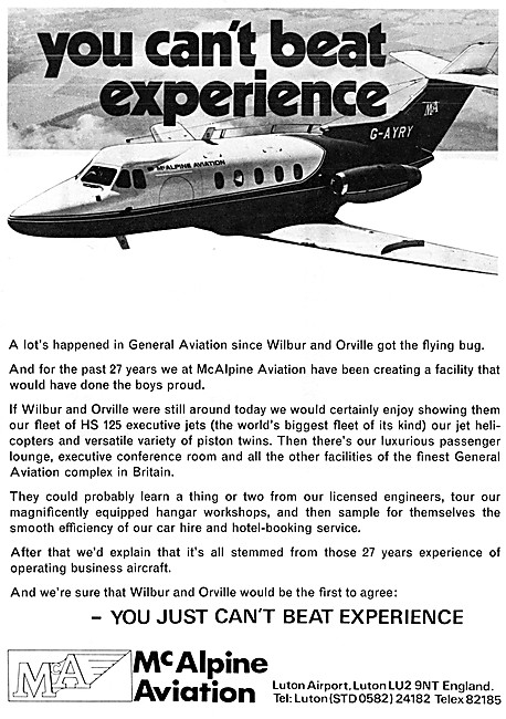 McAlpine Aviation. Aircraft Charter                              
