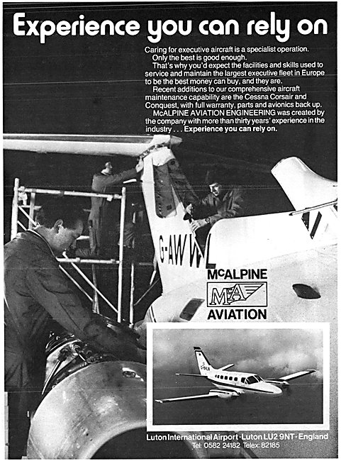 McAlpine Aviation Engineering Luton                              